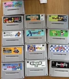 SFC　ソフト　まとめ売り　マリオ　ぷよぷよ　聖剣伝説　カービィボウル　麻雀