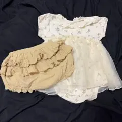 ベビー服 ロンパース ママラク ブルマ プティマイン