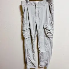 ライトグレー カーゴパンツ 4ポケット