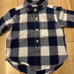 【80cm】babyGap チェック柄長袖シャツ 12-18ヶ月