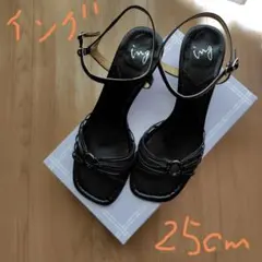 ing サンダル　25cm　黒のサムネイル