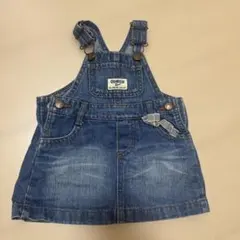 デニム素材　OshKosh オーバーオール　リボン　女の子　ベビーのサムネイル