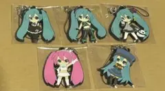 初音ミク　ラバーストラップセット　5点