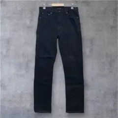 美品 UNIQLO ユニクロ スリムストレート デニム ジーンズ 28 黒
