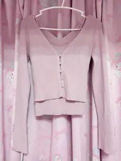 SNIDEL カーデ&カップインキャミセット