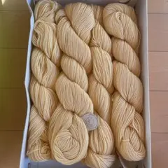 淡い黄色のウール糸 M-1614