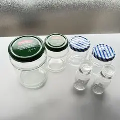 【空き瓶 6個セット】ガーキンス　調味料　ジャム瓶　ガラス瓶のサムネイル