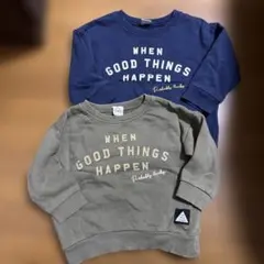 トレーナー 2色セット ネイビー とカーキ