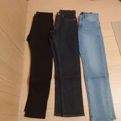 スリムフィットストレートジーンズ3点セット