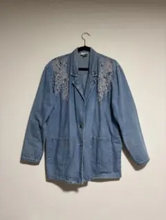 刺繍デザイン デニムジャケット