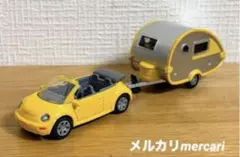siku　フォルクスワーゲン　ニュービートル　キャンピングトレーラー