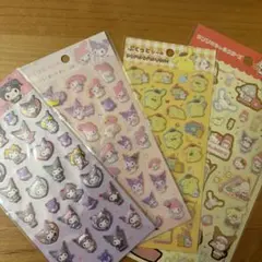 ぷくっとシール　箔押しシール　サンリオ