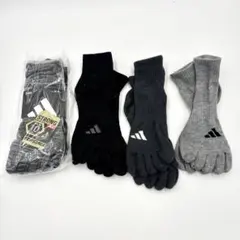 アディダス 5本指ソックス 3足組 24-26cm STRONG 抗菌防臭