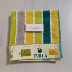 FURLA タオルハンカチ ストライプ