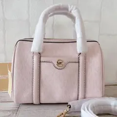 新品未使用✨マイケルコース ミニボストン ハンドバッグ2way MKロゴ ピンク