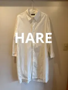 【HARE】ホワイト 長袖シャツ サイズF