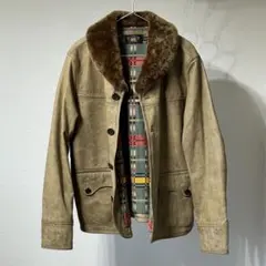 希少　RRL 23AW 定価32万 ムートン シアリング レザーカーコートのサムネイル