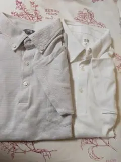 UNIQLO半袖ポロシャツ　ボタンダウン半袖ポロシャツ