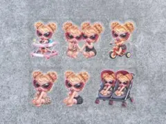 ヒスミニ　ステッカー６柄