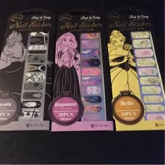 新品☆ディズニー☆ネイルステッカー☆3点セット☆激安！送料無料