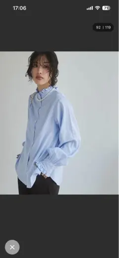 ANGIE 【オケージョン対応】2WAYフリルスタンドカラーブラウス