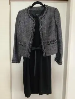 ツイードジャケットとフレアドレスセット11号