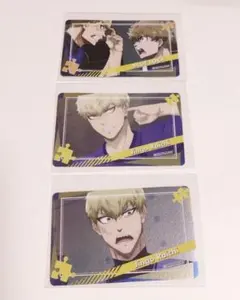 ブルーロック　コレクトメタリックカード　雷市陣吾　3種　セット