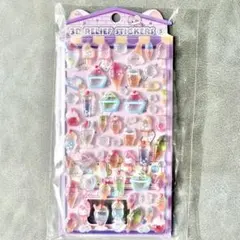 ボンボンドロップシール　スイーツ　デザート　ジュース アイス 3D ぷっくり