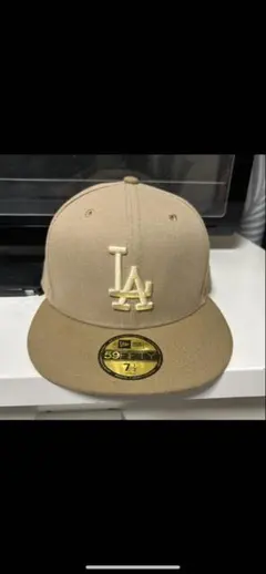 New Era 59FIFTY LAキャップ ベージュ 7 1/4