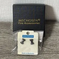 MECHOSEN ピアス リボン ブラック ストーン 箱付き