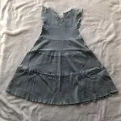 ノースリーブティアードワンピース 120サイズ グレー