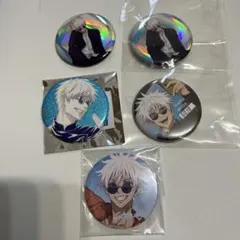 p*o様 呪術廻戦　五条悟 缶バッジ　5個　セット　まとめ売り