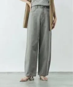 グローバルワーク GOODデニムバギーパンツ/118365 M グレー