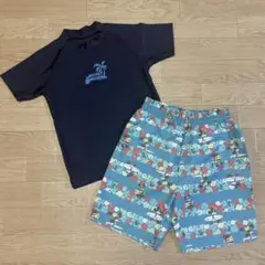 Disney／サーフ柄スイムウェア２点セット