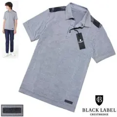 新品Mブラックレーベル クレストブリッジ ストレッチ シアサッカー半袖ポロシャツ
