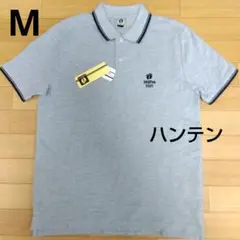 M ハンテン 新品 半袖ポロシャツ メンズ グレーのサムネイル