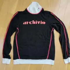 アルチビオ archivio 長袖モックネック 長袖シャツ 赤系 サイズ36 S