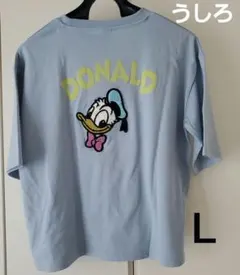 Disney ドナルドダック サガラ刺繍 ライトブルー L　モコモコ刺繍のサムネイル