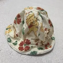 ベビー帽子　リバーシブル　くまのプーさん ハンドメイド