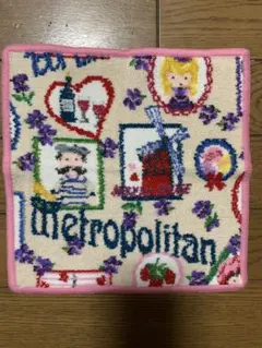 フェイラー　feiler ハンド　タオル　ハンカチ　メトロポリタン　花柄　ワイン