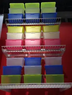 イケア　GLIS（グリース）ふた付きボックス3P　4個セットのサムネイル