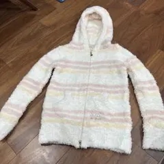 gelato pique フード付きパーカー ホワイト・ピンク・イエロー