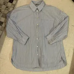 ZARA ザラ ストライプ シャツ 水色 S オーバーサイズ ブルー