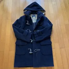 150cm 女児学生コート　ネイビー　フード付き