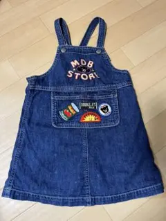 DOUBLE.B デニム サロペット スカート 100