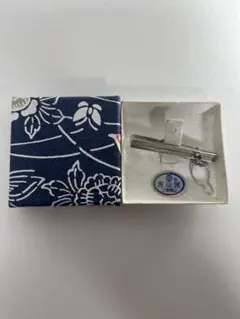 有田焼　K14 ネクタイピン　14金ホワイトゴールド