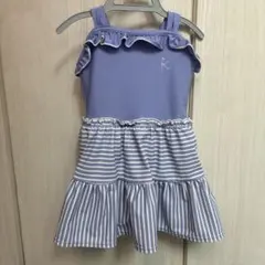 フリル付き水着サンドレス 組曲　90-100cm