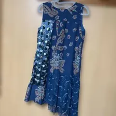 花柄とドット柄のノースリーブワンピースアナスイ！