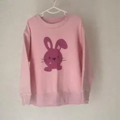 UNIQLO　うさぎプリント トレーナー ピンク　100 ユニクロ