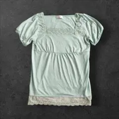 IIMK ミントグリーン レース Tシャツのサムネイル